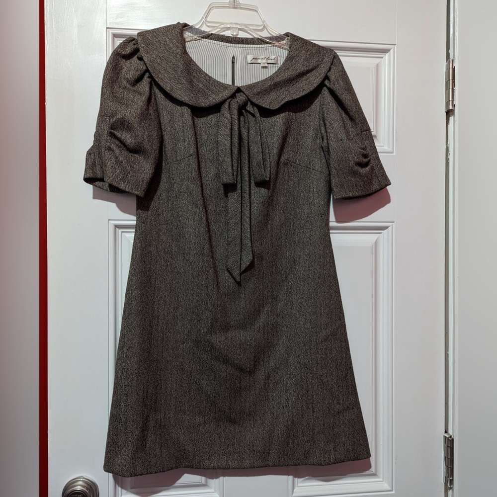 Jovovich Hawk tweed bow minidress size 2